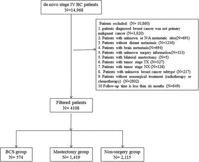 Metastatic Pattern Discriminates Survival Benefit of Type of Surgery in Patients With De Novo Stage IV Breast Cancer Based on SEER Database